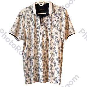 Glabrous Men’s Cotton Floral Polo